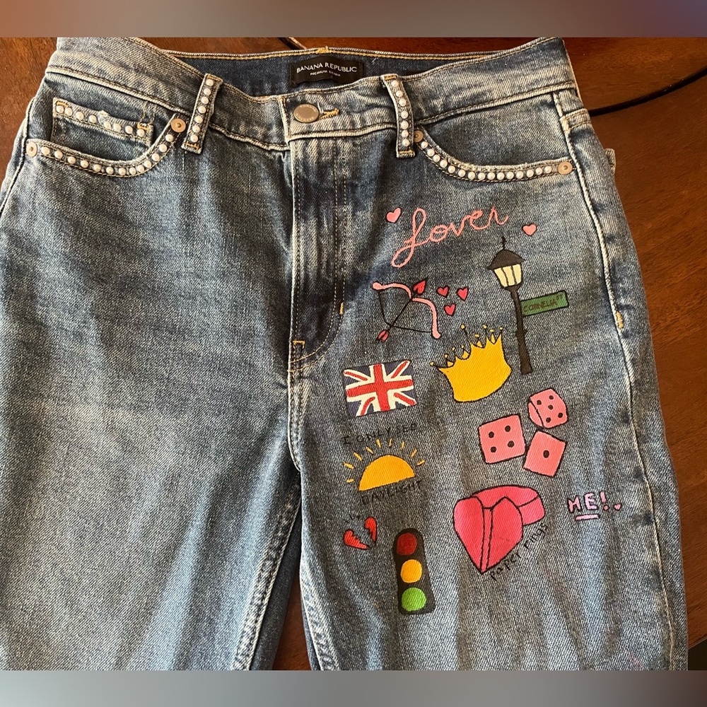 Taylor Swift Lover Hand Painted Women’s Jeans